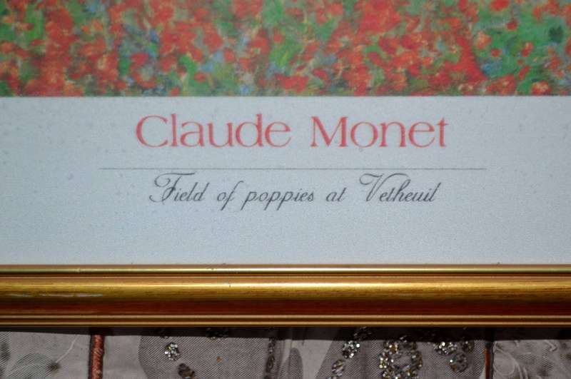 Claude Monet "Field of Poppies at Vetheuil"  framed Print