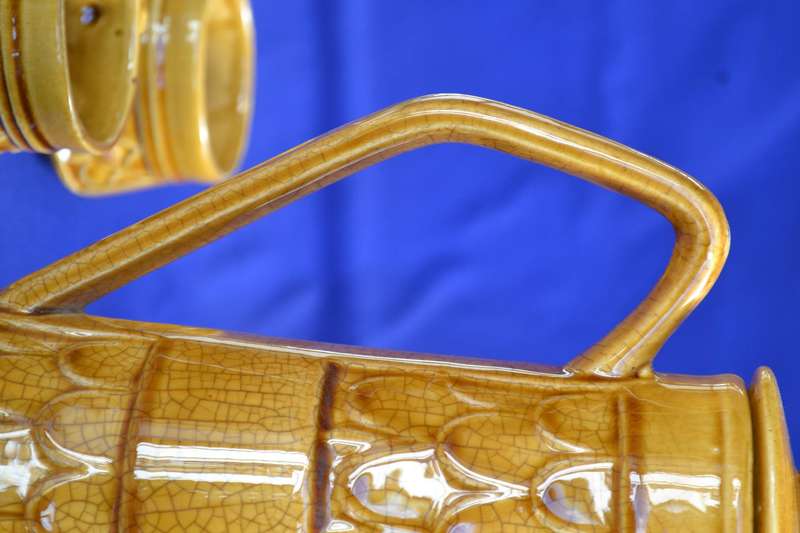 Retro Fish Scale Design Coffee Set c1970 - Japan - 12 Pieces