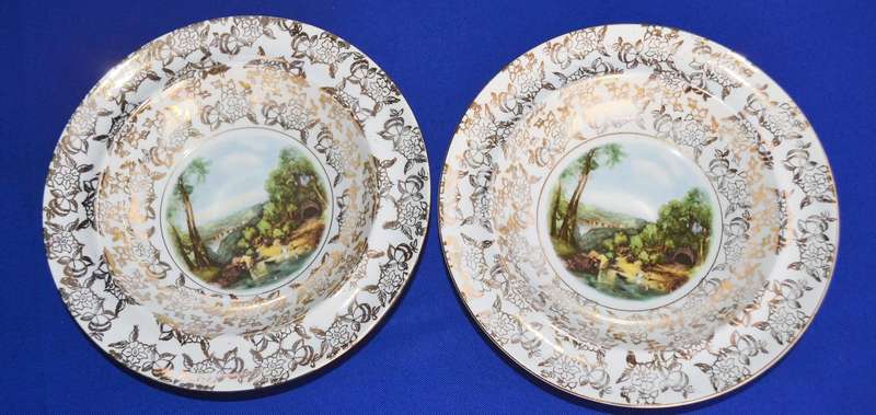 Hampton England Cake Plate - 2 x Genuine Lord Nelson Bowls