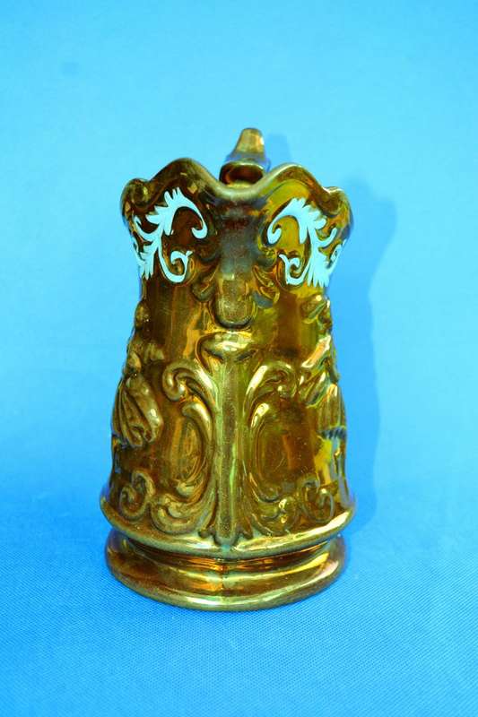 Antique Victorian  Copper Lustre "Dancing Ladies" Jug c1875