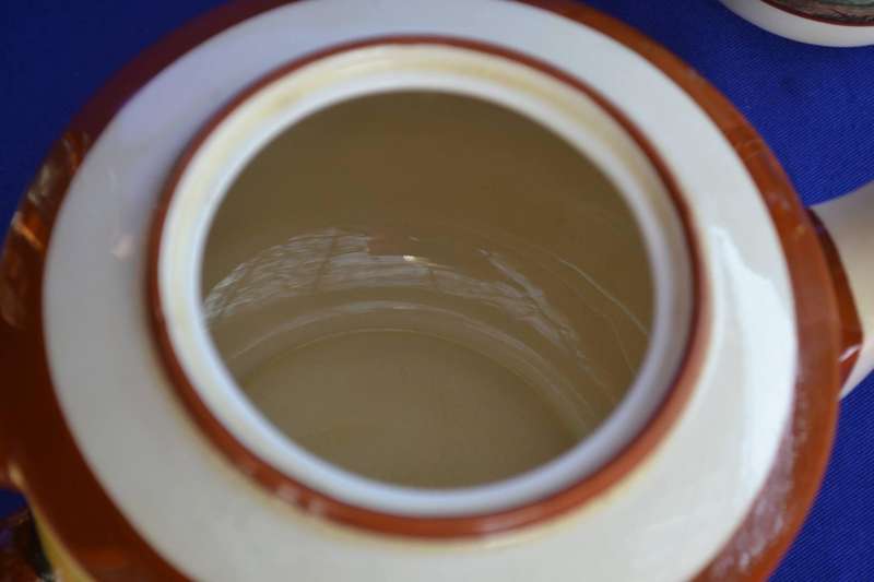 Royal Doulton Antique Tea Pot and Jug Rare Woodland Pattern D4585 c1930,s
