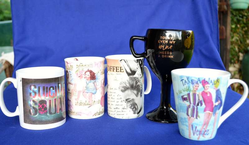 Assorted Coffee Mugs- 5 Pieces
