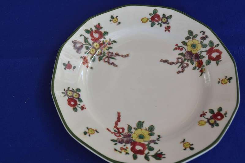 Royal Doulton Dickens Ware Bowl and Old Leeds Spray Plate