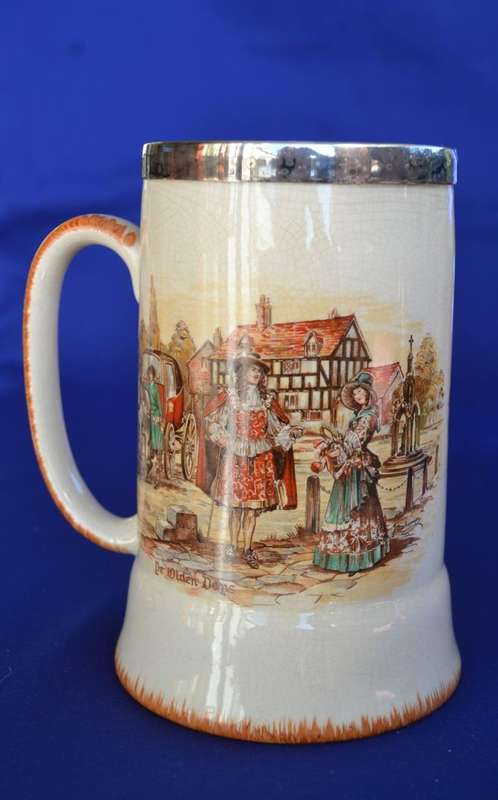 Sandland Ware Tankard By Lancaster & Sandland - EPNS Rim