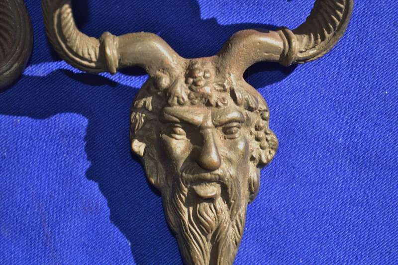 Pair of Vintage  Cast Metal Drawer Pulls / Handles