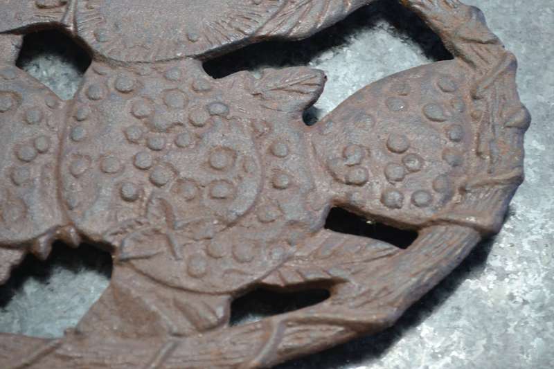 Vintage Cast Iron Trivets x 4
