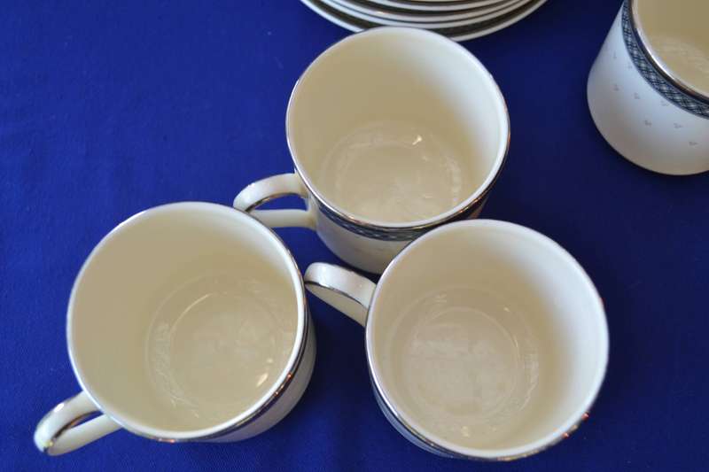 Vintage Royal Doulton "Burlington" Coffee Duos x 6  c1986