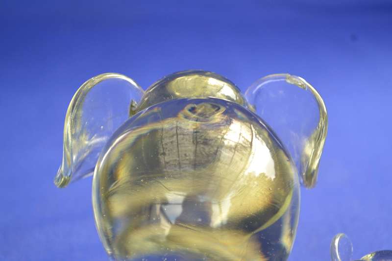 Large Ngwenya Glass Elephant Plus Miniature Elephant