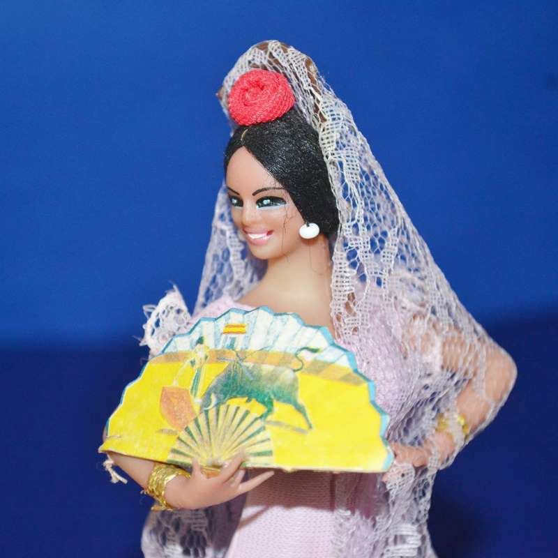 Vintage Marin Chichana Flamenco Dancer Dolls x 3 c1970's