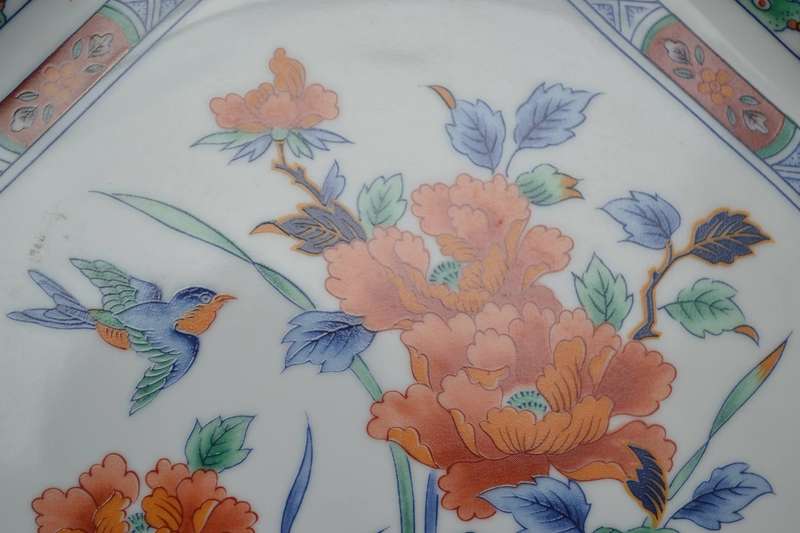 Large Vintage Genuine Imperial Imari Octagonal Plate
