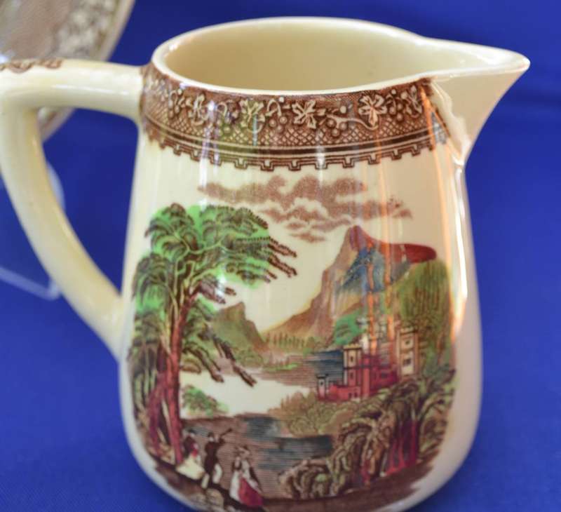 Antique Royal Staffordshire Pottery - Jenny Lind Tea for Two set - 9 Pieces