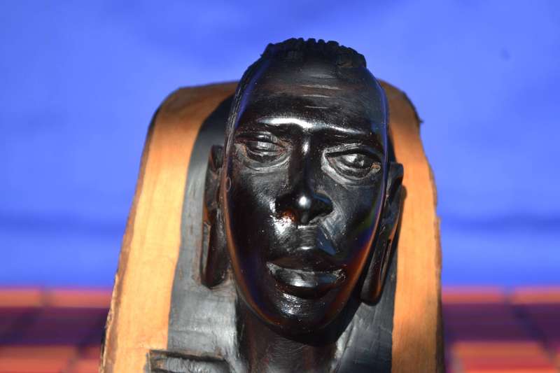Vintage Hand Carved African Hard Wood head / Bust c1970's