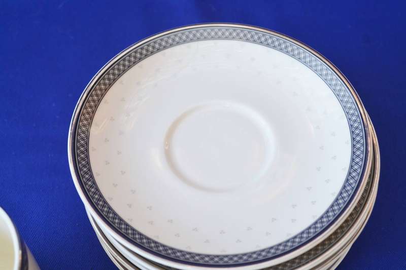 Vintage Royal Doulton "Burlington" Coffee Duos x 6  c1986