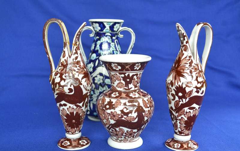 Ikaros Pottery - Rhodes Greece Hand Made  Vases and Pitchers