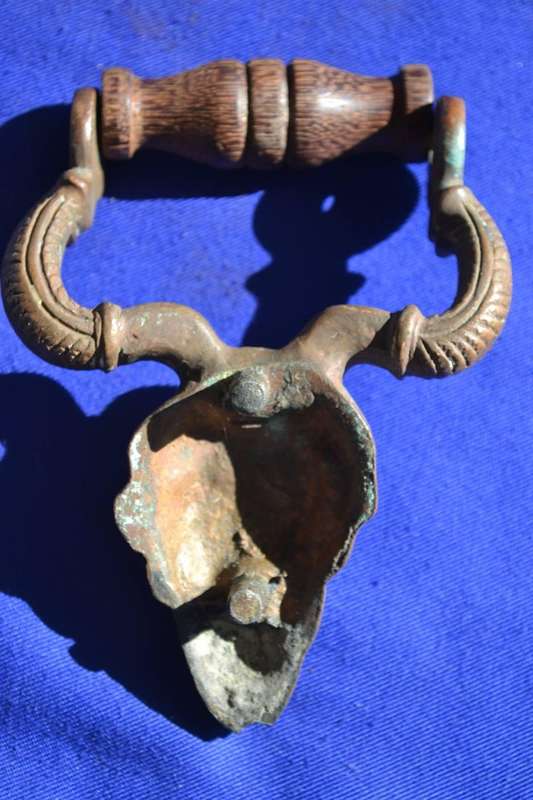 Pair of Vintage  Cast Metal Drawer Pulls / Handles