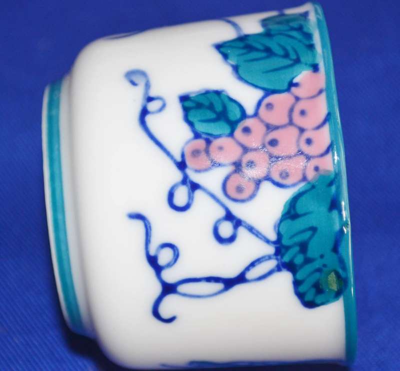 Set of six Japanese Saki cups