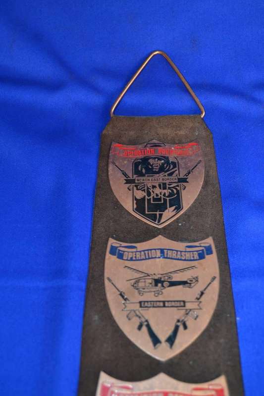 Copper Plaques of the Military Operations Areas - Rhodesian War 1973 -  1980
