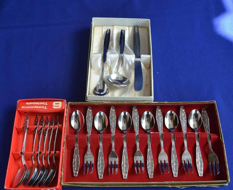 Assorted Tea Spoons Cake Forks etc - Various Makers 22 Pieces