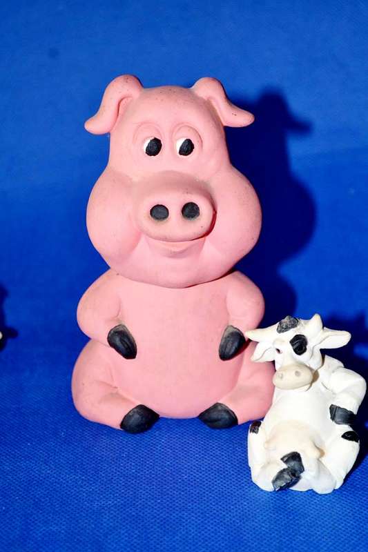 Assorted Small Ornaments - Pigs and Other Animals