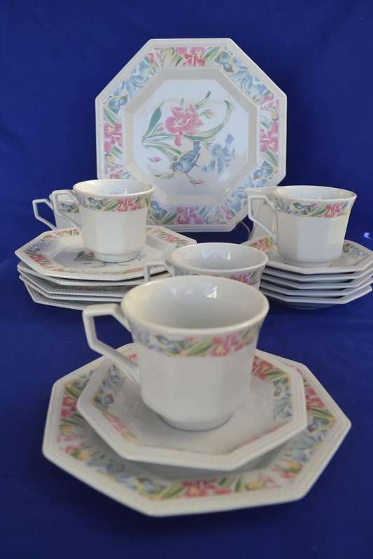 Sea Gull Fine China Jian Shiang Part Tea Set Vintage