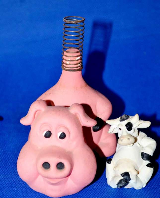 Assorted Small Ornaments - Pigs and Other Animals