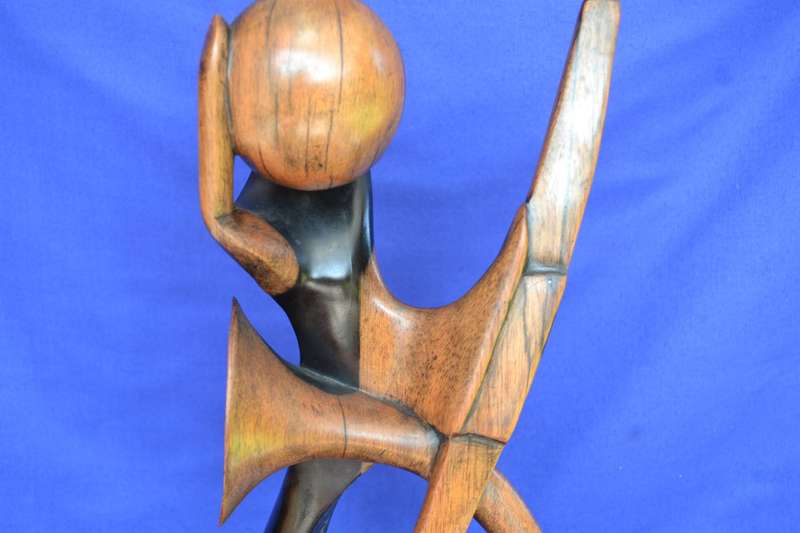 Ethnic Abstract Wooden Sculpture