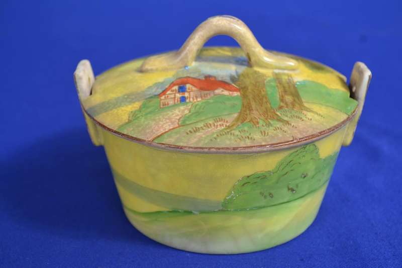 Antique Lidded Porcelain Bowl