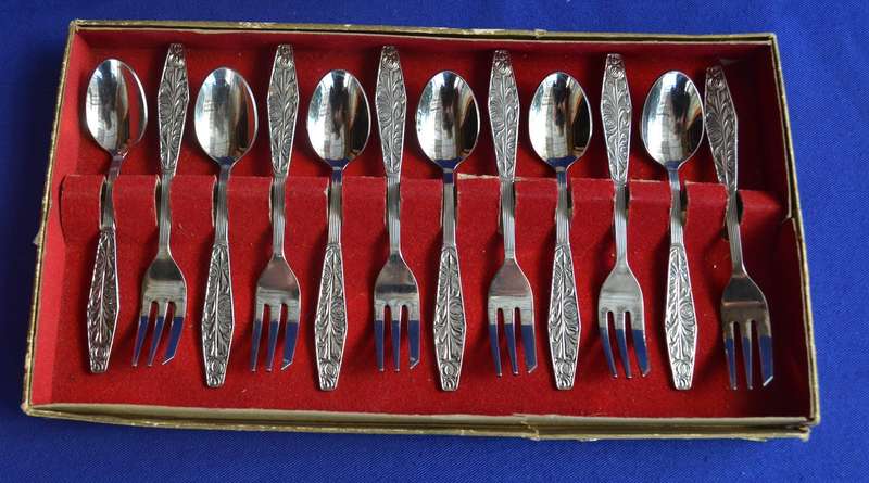 Assorted Tea Spoons Cake Forks etc - Various Makers 22 Pieces