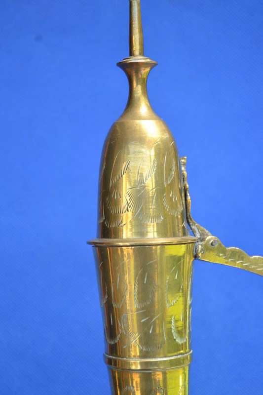 Vintage Brass Coffee Pots x 2 - Brass Potjie Pot - Brass Vase
