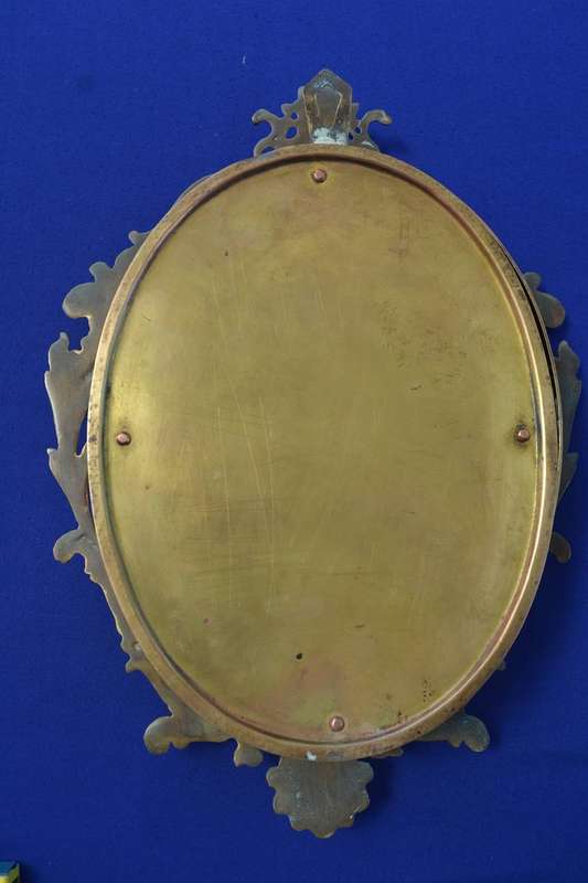 Vintage Ornate "Walt" Brass Wall Clock