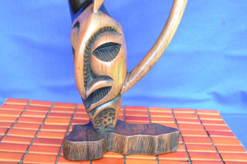 Ethnic Abstract Wooden Sculpture