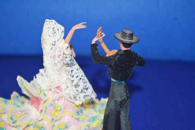 Vintage Marin Chichana Flamenco Dancer Dolls x 3 c1970's
