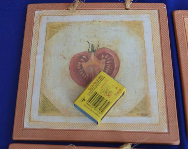 Selection of Clay and Ceramic Tiles - 5 Pieces