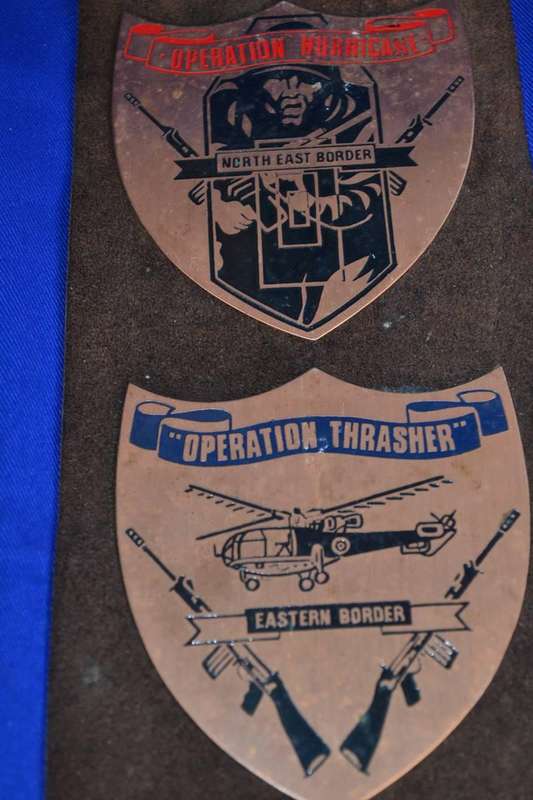 Copper Plaques of the Military Operations Areas - Rhodesian War 1973 -  1980