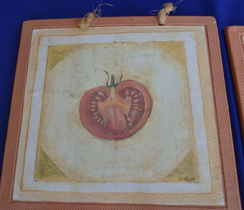 Selection of Clay and Ceramic Tiles - 5 Pieces
