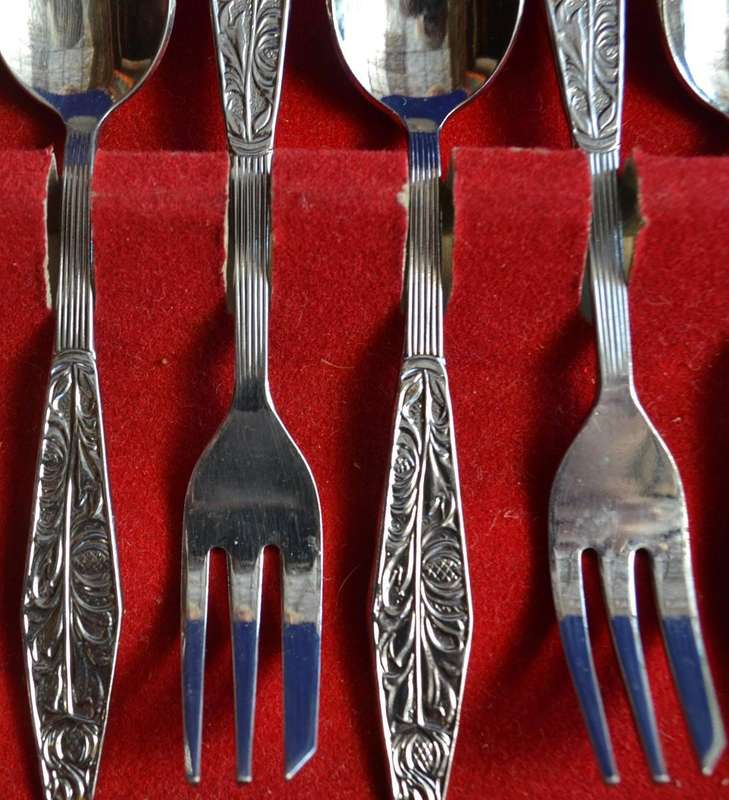 Assorted Tea Spoons Cake Forks etc - Various Makers 22 Pieces