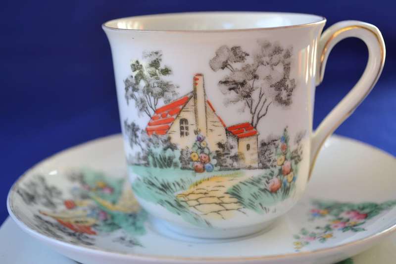 TH Thun  Czechoslovakia  Porcelain Tea Trio
