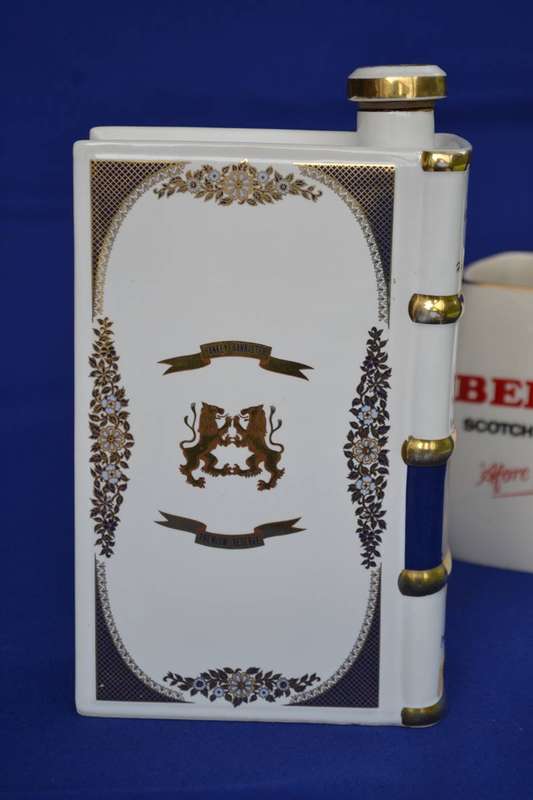 Hanky Banister Whisky book Decanter and Wade Bells Water Jug