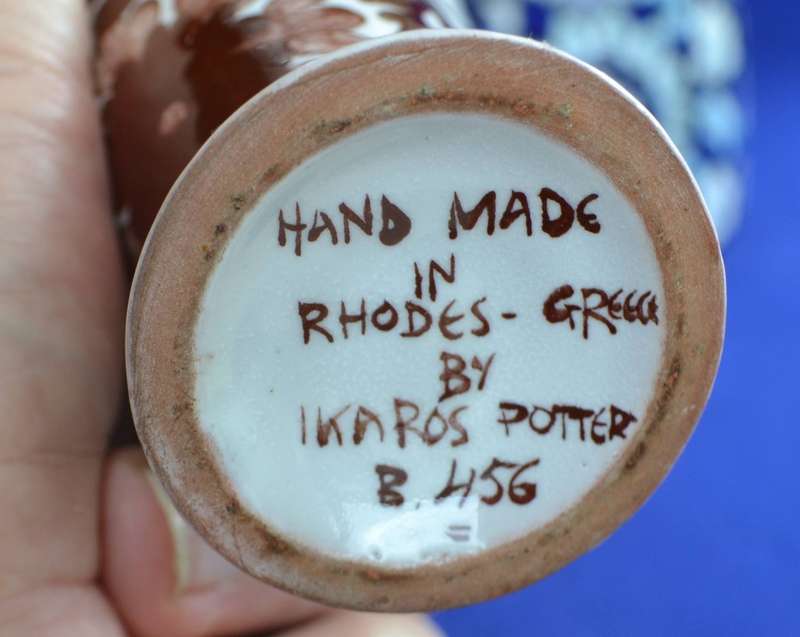 Ikaros Pottery - Rhodes Greece Hand Made  Vases and Pitchers