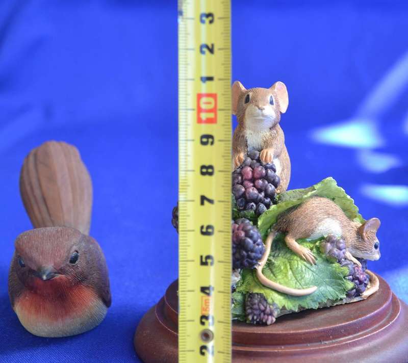 Collectable "Country Collection of Knysna" Limited Edition Country Mice and Miniature Bird