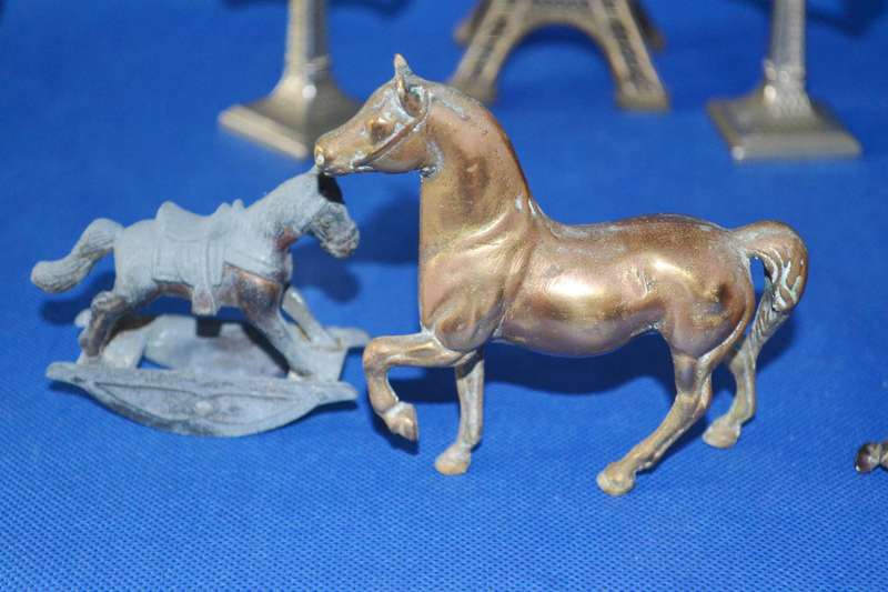 Assorted Brass and Metal Miniatures - 7 Pieces