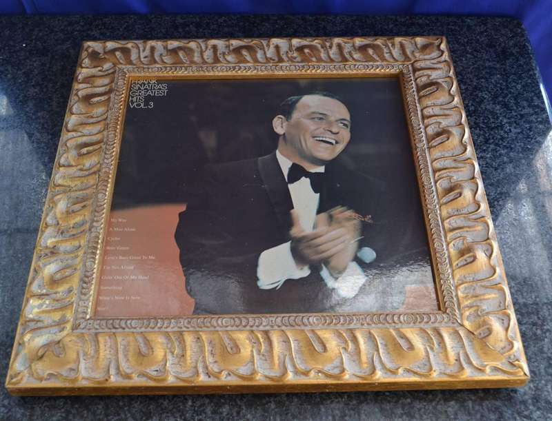 Frank Sinatra Vintage Vinyl Record Covers - Framed