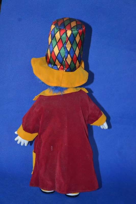 Vintage Glazed Porcelain Clown  c1980's