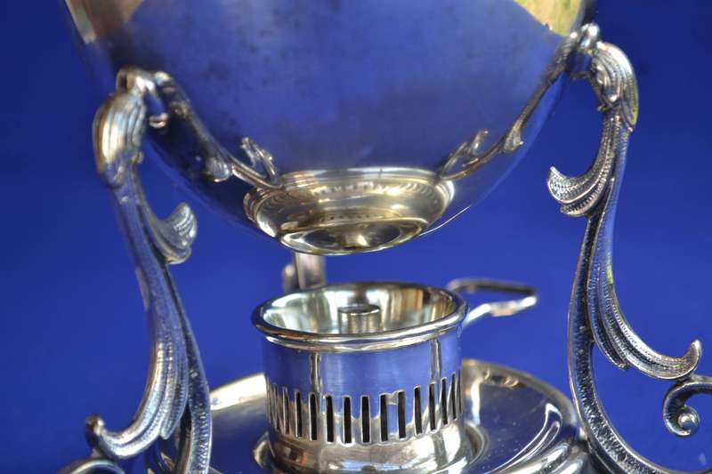 Antique Victorian Benetfink & Co England   Silver Plated Egg Coddler / Warmer
