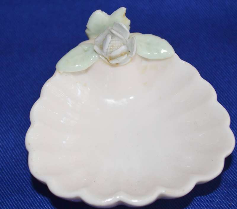 Vintage Hand Painted Cherub Pedestal Trinket Dish Plus Porcelain Trinket Dishes - Set of four