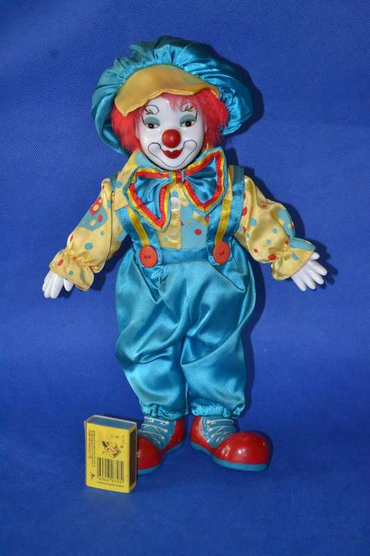 Vintage Glazed Porcelain Clown c1980's