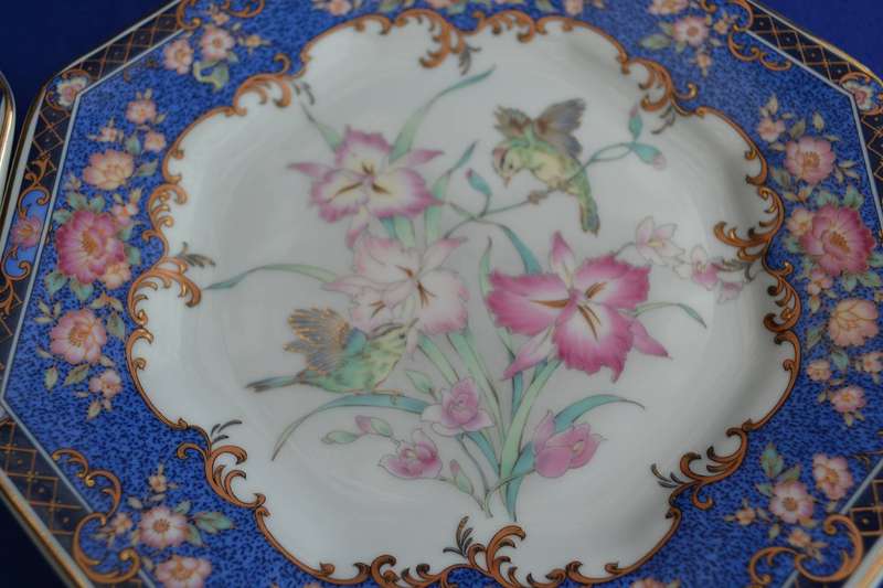Vintage Octagonal Imari Plates x 3