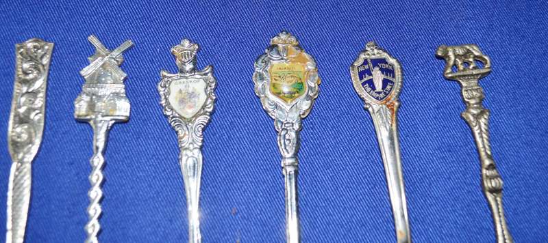Assorted Vinrage Collectors Spoons and Forks  - 12 Pieces