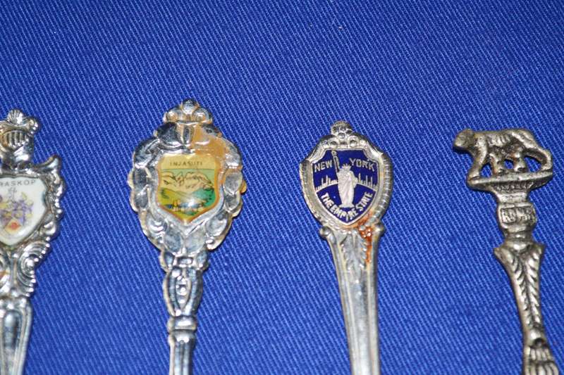 Assorted Vinrage Collectors Spoons and Forks  - 12 Pieces
