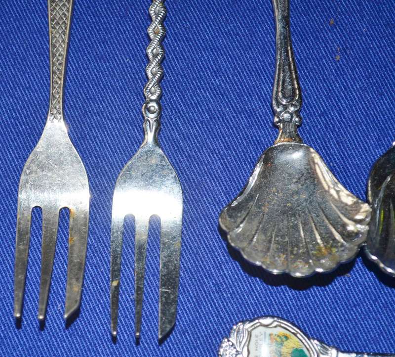 Assorted Vinrage Collectors Spoons and Forks  - 12 Pieces